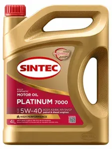SINTEC Platinum 5W-40 Масло моторное, Синтетическое, 20 л