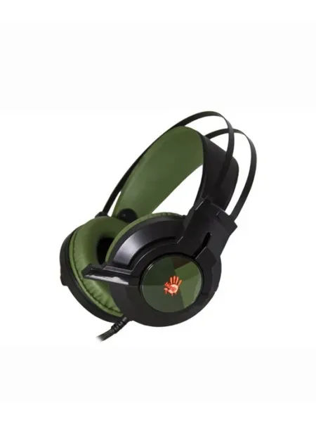 BLOODY Игровые наушники A4TECH J437 Glare USB Army Green