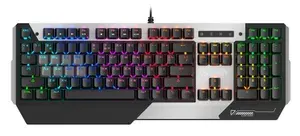 A4Tech Игровая клавиатура проводная Bloody B865R, (LK Light Strike Red), Русская раскладка, серый, черный