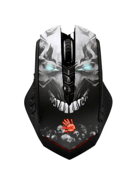 A4TECH Мышь беспроводная Bloody R80 Plus Skull черный
