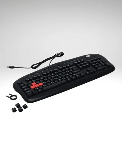 Игровая клавиатура A4Tech KB-28G, Мультимедийная, Водонепроницаемая, Черная