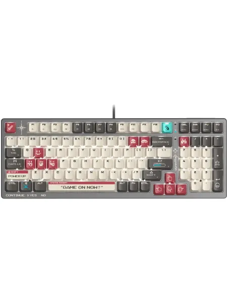 A4TECH Клавиатура S98 Pixels Red механическая