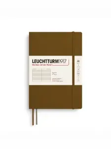 Блокнот для записей Leuchtturm1917 Medium A5 61л в линейку мягкая обложка Пряный коричневый