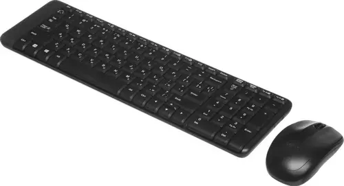 Клавиатура + мышь Logitech MK220 клав:черный мышь:черный USB беспроводная (920-003236)