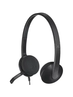 Гарнитура компьютерная Наушники Logitech H340 USB (981-000475) чёрная