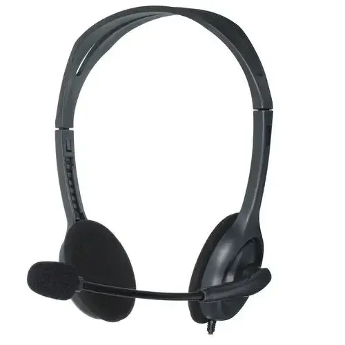 Проводная гарнитура Logitech Stereo Headset H111, серый (981-000594)