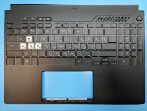 Топкейс с клавиатурой для ноутбука Asus TUF Gaming A15 FX507 черный, с подсветкой