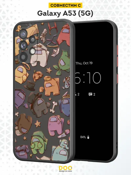 DesignOnCase Чехол Бампер на Samsung A53 с принтом Among Us