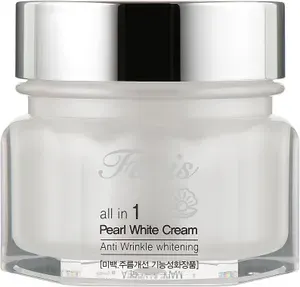 Отбеливающий крем для лица Facis Jigott ALL-IN-ONE PEARL WHITENING CREAM с жемчугом, 100 мл.