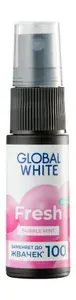 GLOBAL WHITE Спрей для полости рта Bubble Mint освежающий, 15 мл
