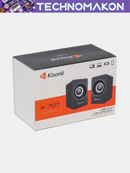 Kомпьютерные колонки Kisonli A707, стерео колонка