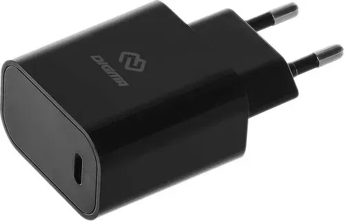 Сетевое зарядное устройство Digma DGW2C Black (DGW2C0F010BK)
