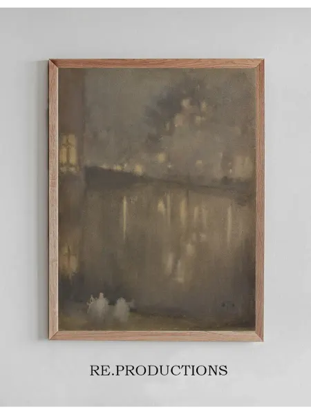 Re.productions Постер Nocturne Grey and - James Abbott McNeill Whistler