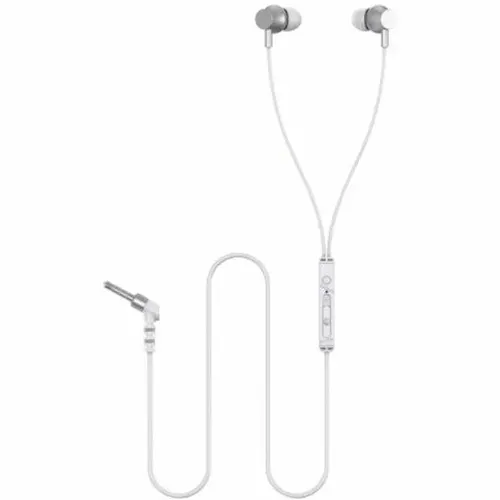 Наушники проводные Lenovo QF320 Wired Stereo Headset серебристые
