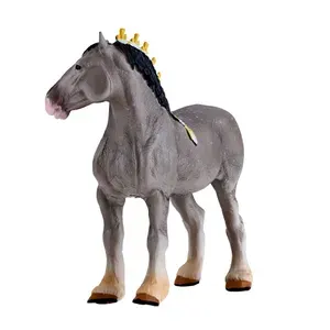 Коллекционная фигурка KONIK Лошадь Шайр серая в яблоках