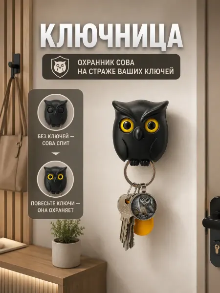 ABMESKY Органайзер для ключей в прихожую настенная ключница