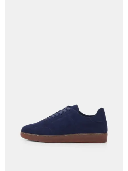 ABRICOT Кеды классические натуральный велюр синие