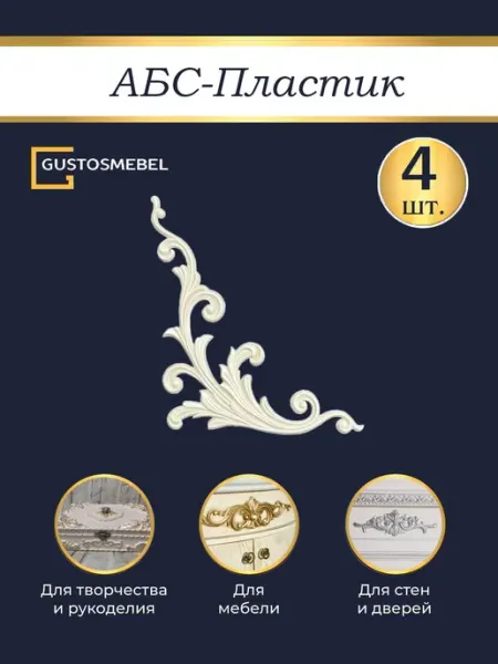 Угловые декоративные элементы из ABS пластика для мебели