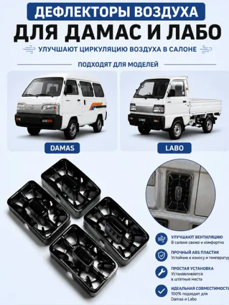Дефлектор воздуховода салона в стиле AMG для Damas, ABS пластик