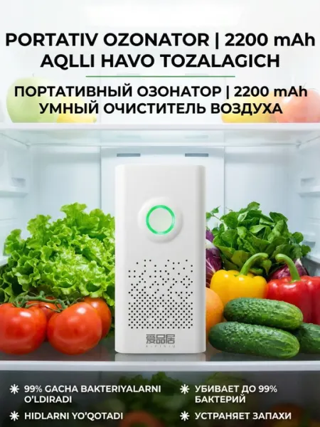 Озонатор - дезодоратор, очиститель воздуха портативный