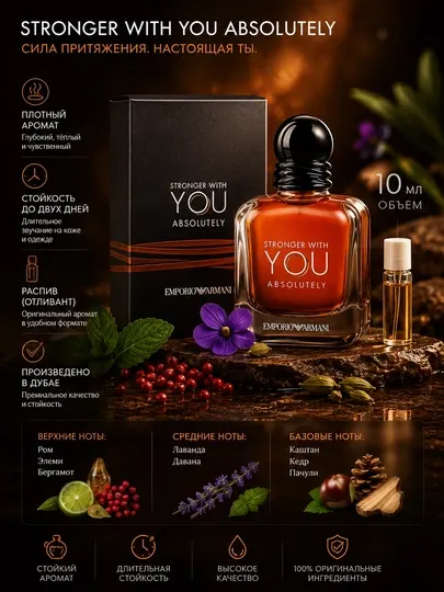 Мужской парфюм Stronger With You Absolutely Giorgio Armani