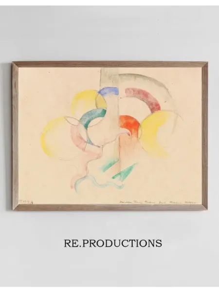 Re.productions Постер Abstraktes Aquarell I - Franz Marc