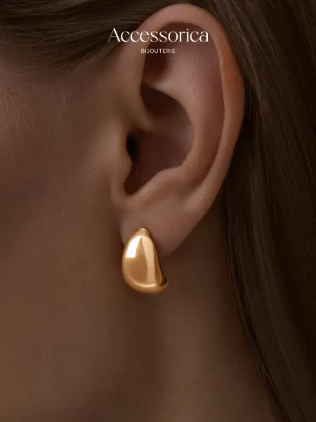 Аксессорика Серьги бижутерия капли пусеты old money Accessorica