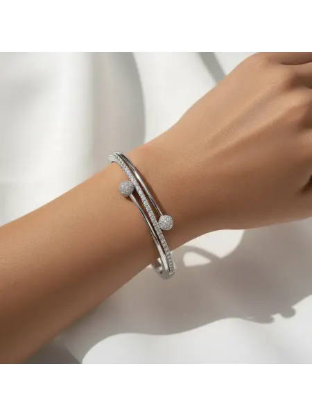 M.A.R.Y. Royal accessories Браслет на руку модный со стразами