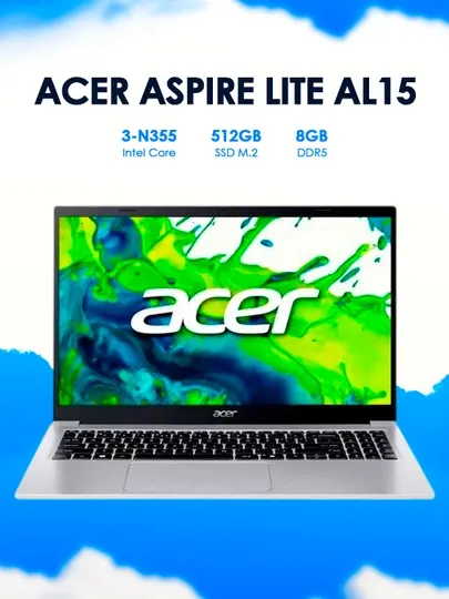 Ноутбук Acer Aspire Lite AL15-33P-3809 Silver