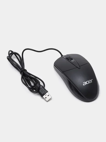 Мышка бесшумная, оптическая, USB проводная ACER M117