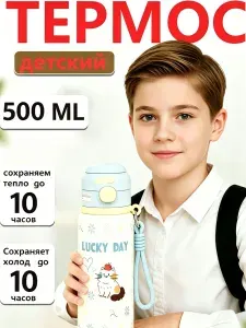 Термос для чая в школу с собой 500 мл