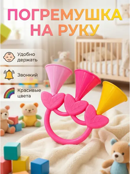 Погремушка на руку