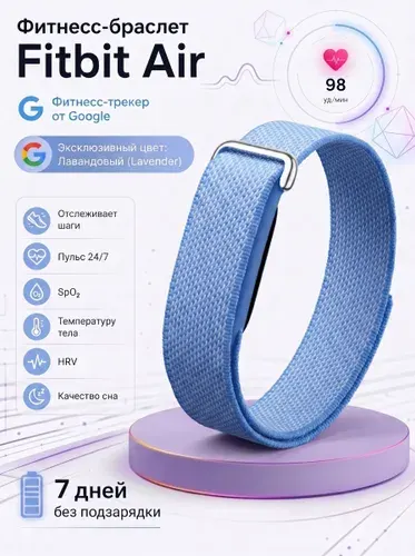 Google Фитнес-браслет FitbitAir, голубой