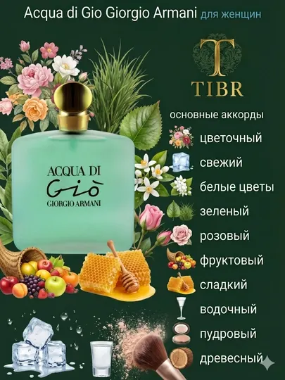 Женские духи, Acqua di Gio от Giorgio Armani для женщин, на любой сезон, парфюм