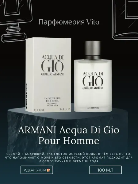Оригинал духи Духи Acqua Di Gio Armani Parfum 100 мл