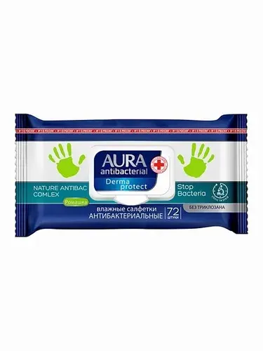 Aura Влажные салфетки 72 шт