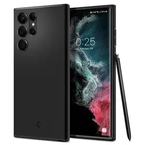 Чехол-накладка SPIGEN для Galaxy S22 Ultra - Thin Fit - Черный - ACS03911