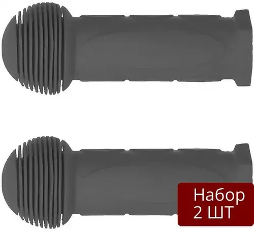 Грипсы для самоката RUSH ACTION детского, резиновые, с ограничителем, Black