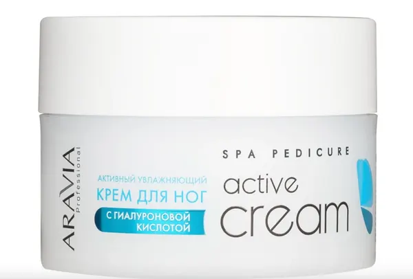 ARAVIA Крем для ног активный увлажняющий с гиалуроновой кислотой Active Cream, 150 мл