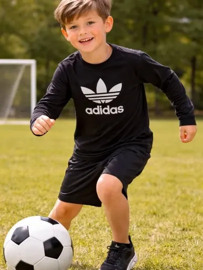 Мужская футболка черная,adidas длинный рукав , удобная