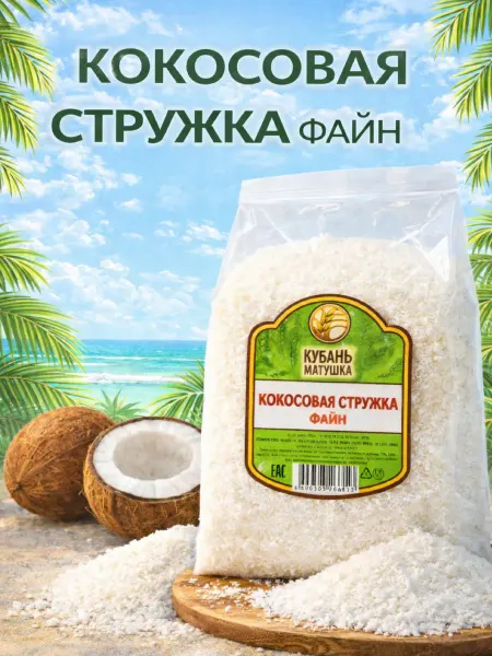 Кубань Матушка Кокосовая стружка файн 200г