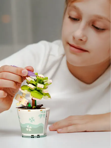 LEGO Конструктор суккулент, лего цветы, подарок девочке