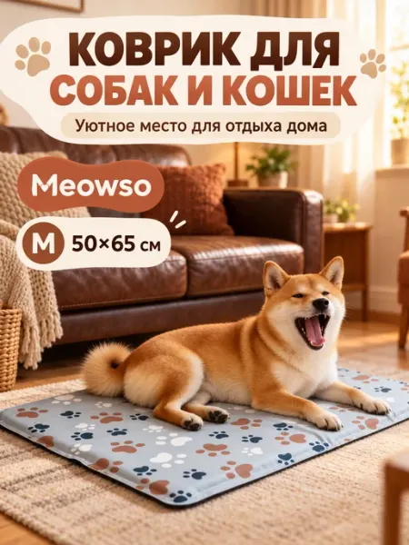 Meowso охлаждающая подставка для животных-50X65