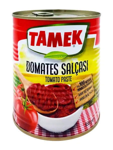 TAMEK Томатная паста, двойной концентрации, без соли, 830гр