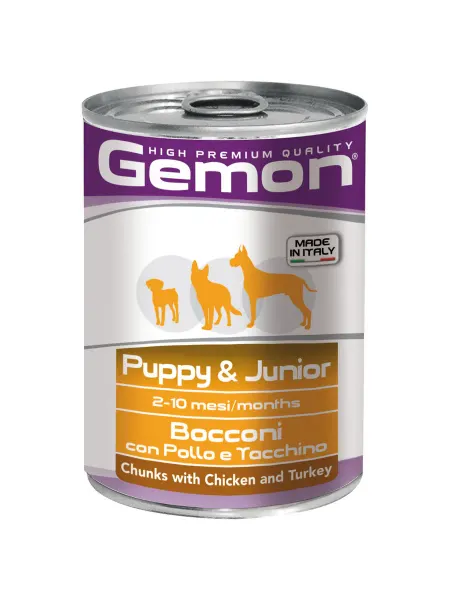 Gemon Adult Puppy and Junior с курицей и с индейкой