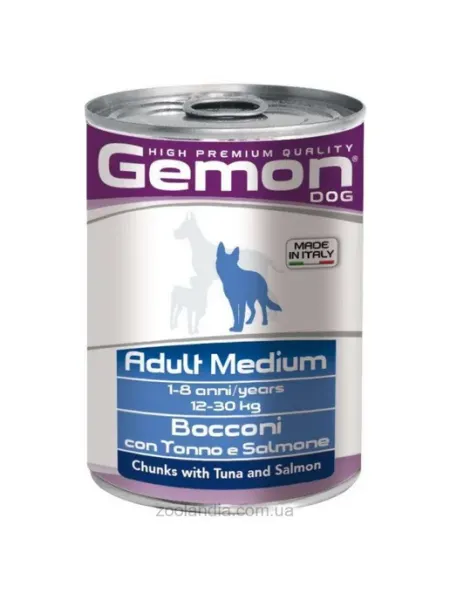 Gemon Влажный корм Dog Medium Adult с тунцом и лососем