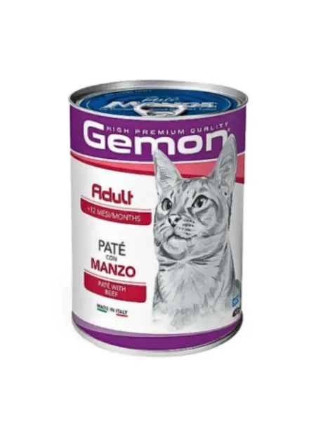 Gemon Adult для кошек c говядиной 400гр