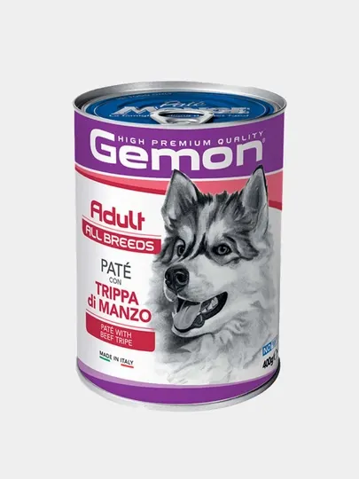 Консервы для собак Gemon Adult паштет с говядиной