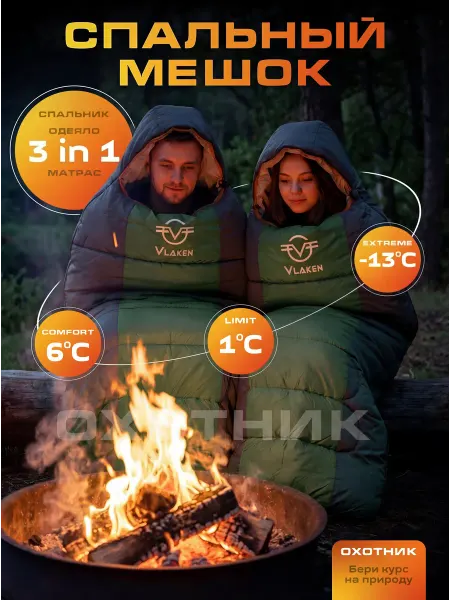 Спальный мешок для рыбалки, туристический спальник походный