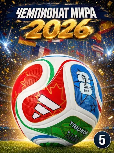 Мяч футбольный профессиональный Чемпионат Мира 2026 Trionda
